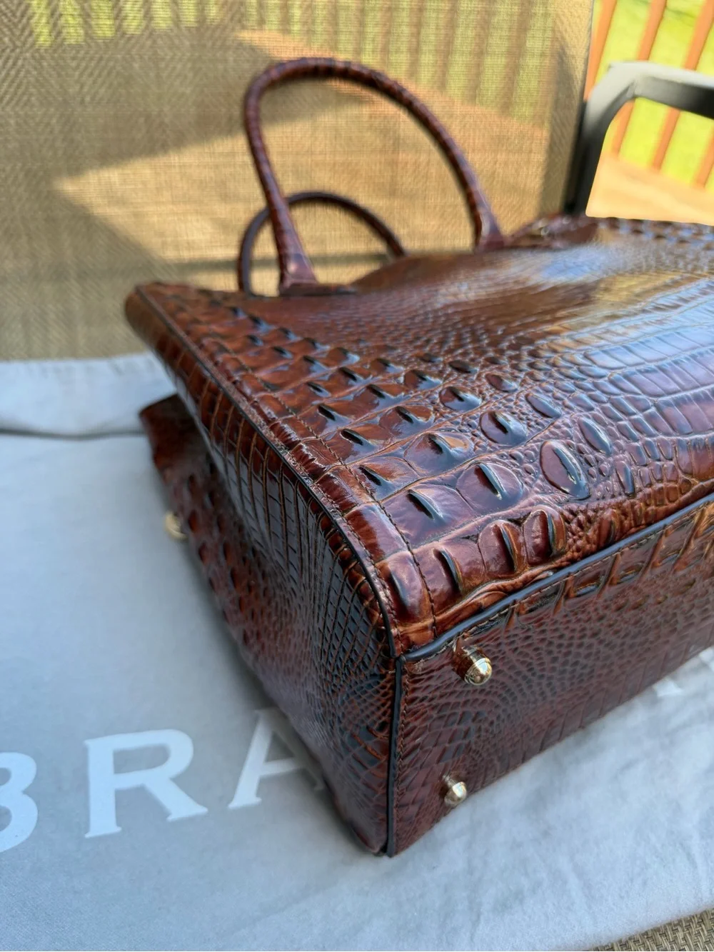 Brahmin NAKITA Satchel Handbag in MELBOURNE PECAN - Picture 5 of 8